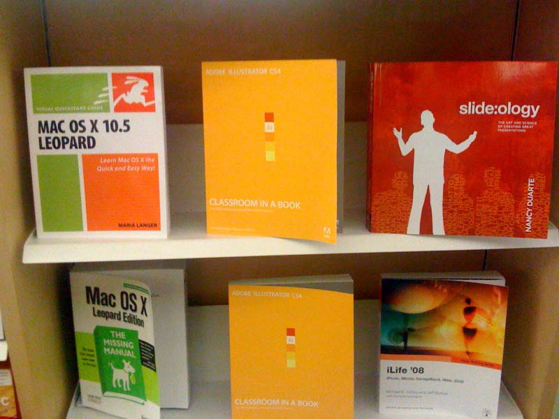 slideology sitting on shelves at the bookstore