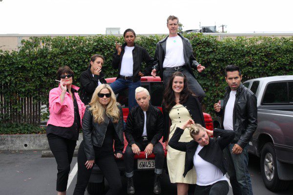 duarte employees dressed like the cast of Grease