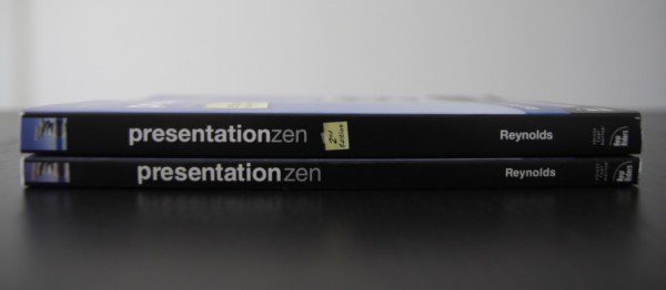 presenation zen books stacked