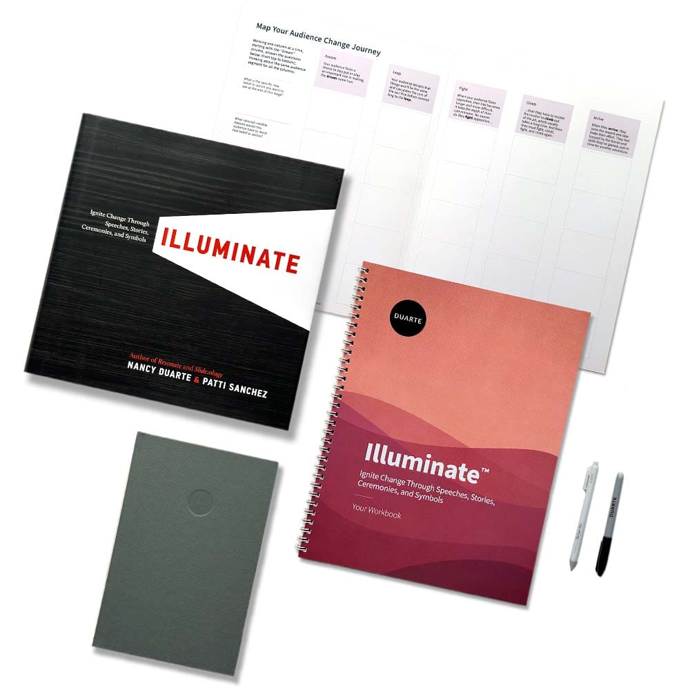 The cover of the Illuminate book, workbook, journal, and course overview.
