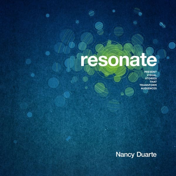 Winning choice for the cover of "Resonate" was a simple design with a blue cover
