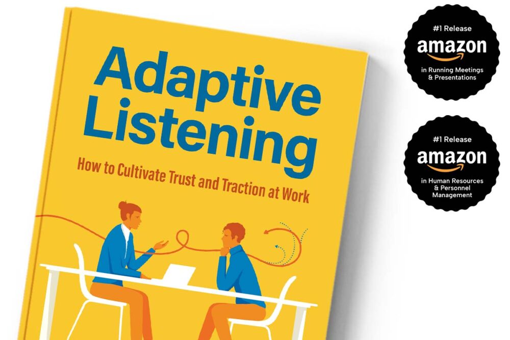 Adaptive Listening book hero with #1 Amazon release badges
