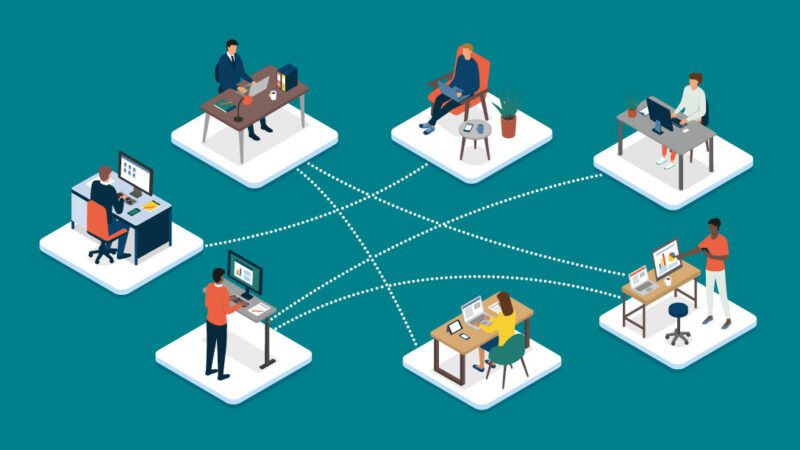 Preferred ways to communicate effectively at work header||This figure shows six preferred communication channels linked up to 20 different workplace situations. The communication channels are on the left and the situations are on the right